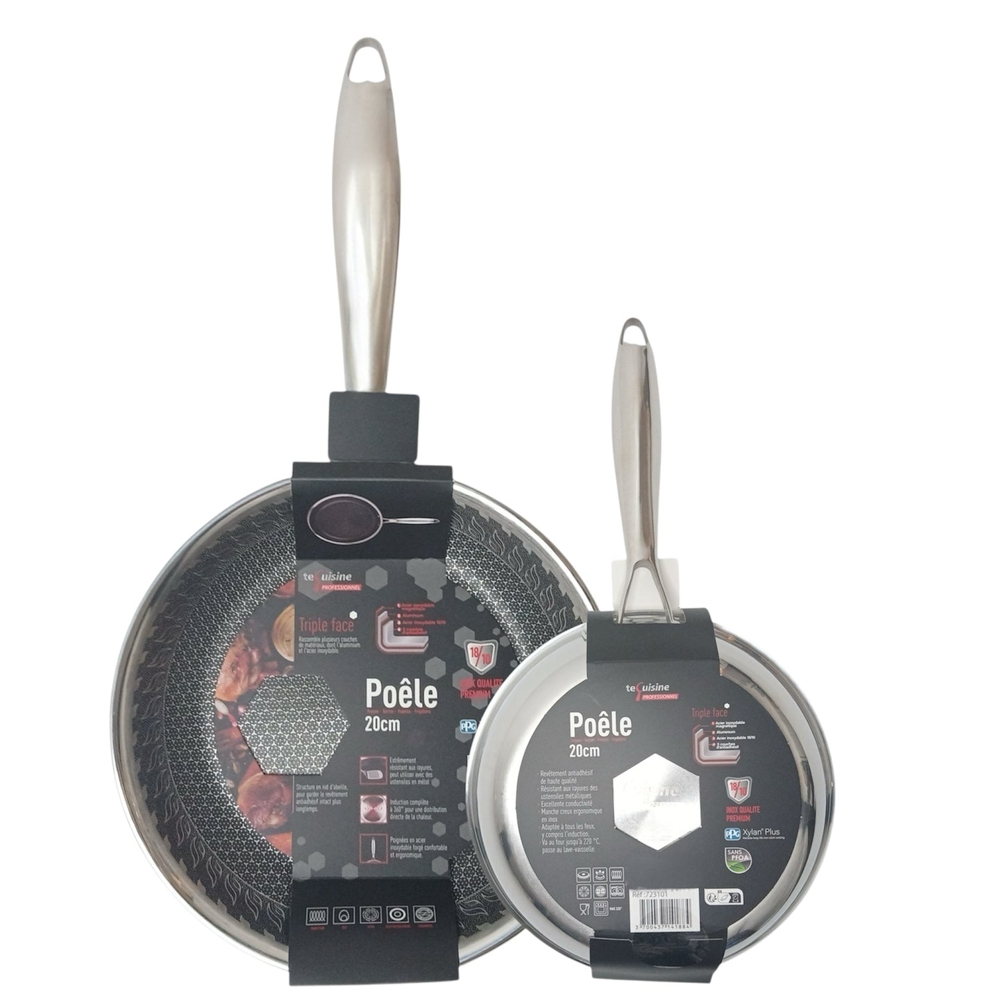 Poêle nid d'abaille INOX PREMIUM 18/10