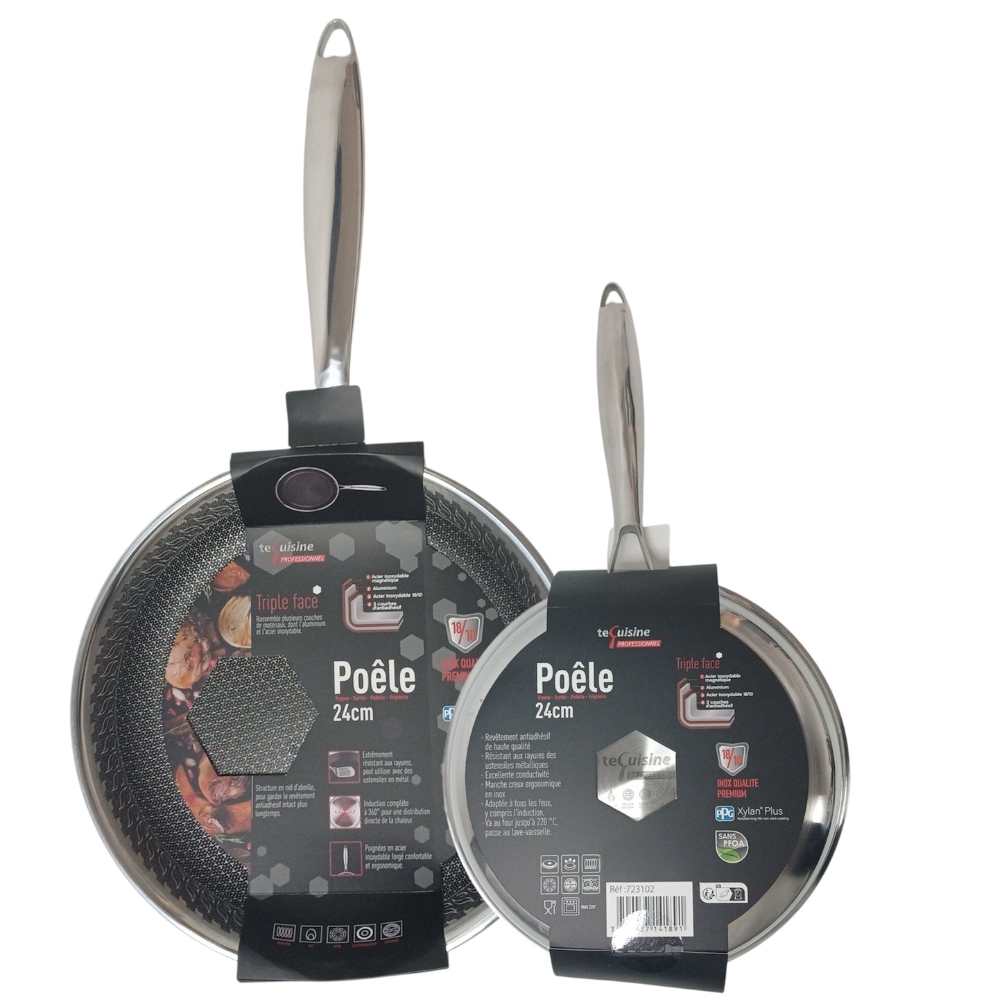 Poêle nid d'abaille INOX PREMIUM 18/10