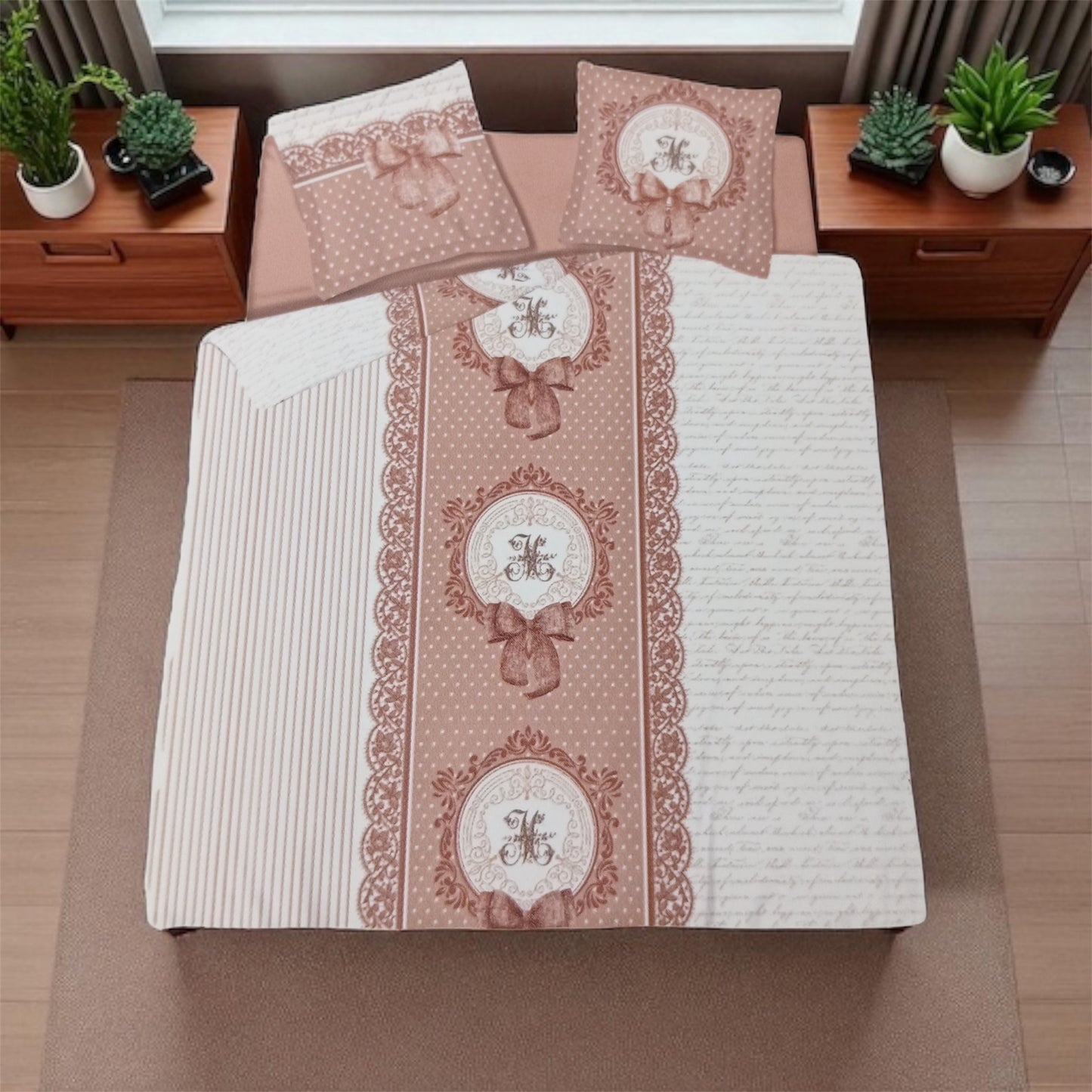 Parure de drap de lit 4 pièces