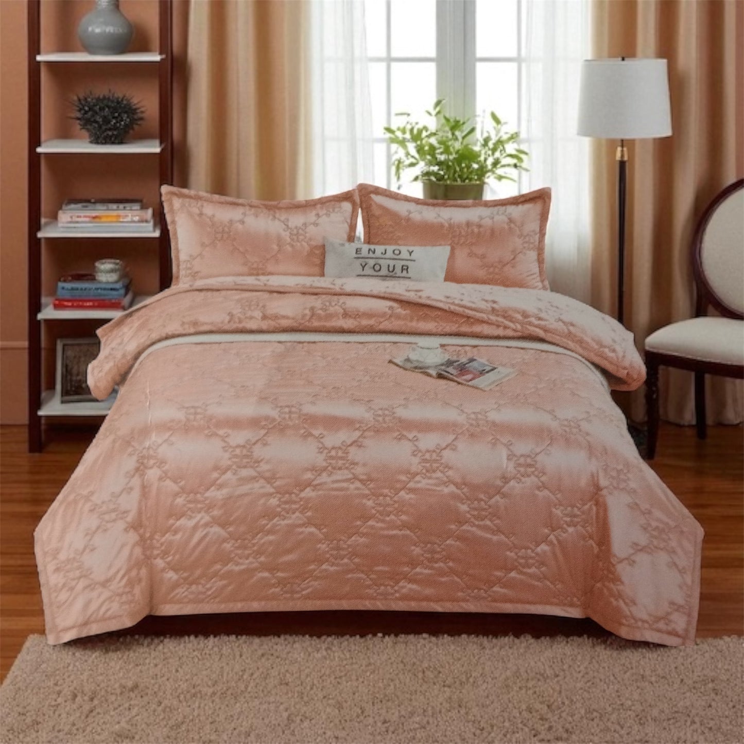 Couvre lits en satin