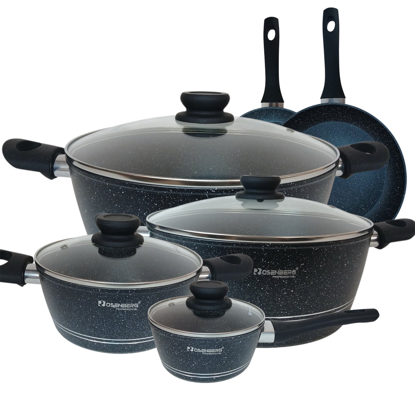 Batterie de cuisine revêtements antiadhésif