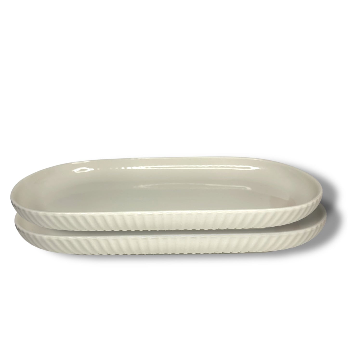 Lots de 2 assiettes longue