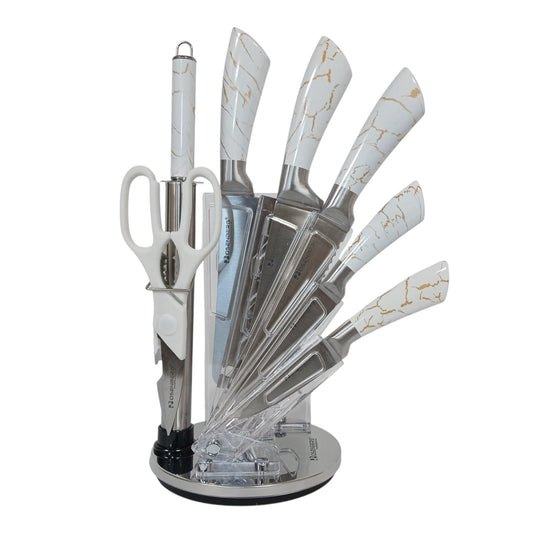 Socle de couteaux rotative